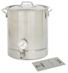 Bayou Classic 10 gallon Brew Kettle Set, 40 quart, Stainless Steel