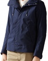 Gucci Men's Navy Blue Poly Poplin Techno Short Padded Raincoat Jacket