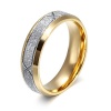 Cheo Rish Stainless Steel Sand Blast Couples Rings