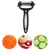 DONGJI 3 in 1 Multifunctional Peeler, 360 Degree Swivel Vegetable Fruit Peeler - Non-slip Comfortable Handle
