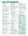 Microsoft Excel 2010 Introduction Quick Reference Guide (Cheat Sheet of Instructions, Tips & Shortcuts - Laminated Card)