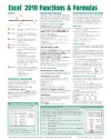 Microsoft Excel 2010 Functions & Formulas Quick Reference Guide (4-page Cheat Sheet focusing on examples and context for intermediate-to-advanced functions and formulas- Laminated Guide)