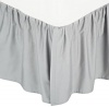American Baby Company 100% Cotton Percale Crib Skirt, Gray, Ruffle