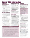 Microsoft Access 2010 Intermediate Quick Reference Guide (Cheat Sheet of Instructions, Tips & Shortcuts - Laminated Card)