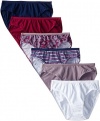 Fruit of the Loom Women's 6-Pack Assorted Colors Cotton Bikini Panties