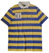 Polo Ralph Lauren Men's Custom-Fit Striped Rugby, Yellow, S