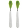 OXO Tot Feeding Spoon Set with Soft Silicone- Green