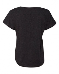 Next Level Apparel 6760 Lady Tri-Blend Dolman Tee Shirt - Vintage Black44; Medium