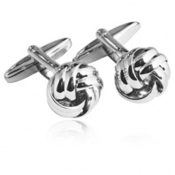 Knot Cufflinks 18K Platinum Plated Gift Boxed By Digabi