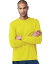 Hanes 482L Adult Cool DRI Long Sleeve Performance Tee, Safety Green - 2X