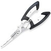Booms Fishing H1 Fishing Pliers Saltwater Stainless Steel Tools with Sheath Lanyard 6.7 inches , Black