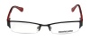 New & Season & Genuine - Brand: Lambretta Style/model: Lam0006 Gender: Mens/Womens Optical Celebrity Style Designer Half-rim Flexible Hinges Eyeglasses/Glasses (54-18-135, Black / Red)