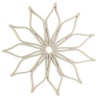 Blossom Mini Multi-Purpose Flower Shaped Silicone Trivet, Hot Pad, Coaster, Napkin Ring; 5.5-Inches; Set of 2; Gray
