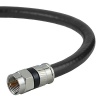 Mediabridge Coaxial Cable (25 Feet) with F-Male Connectors - Ultra Series - Tri-Shielded UL CL2 In-Wall Rated RG6 Digital Audio / Video - Includes Removable EZ Grip Caps (Part# CJ25-6BF-N1 )