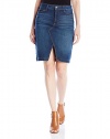 NYDJ Women's Petite Emma Jean Skirt In Premium Lightweight Denim