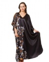 Caftan with Midnight Dream Floral Vines, Up2date Fashion Style#Caf-60C2