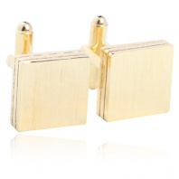 Dull Polish Cufflinks 18K Gold Plated Gift Boxed By Digabi