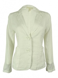 Eileen Fisher Women's Irish Linen Paneled Jacket
