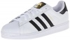 adidas Originals Men's Superstar Foundation Casual Sneaker, White/Core Black/White, 8.5 M US