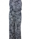 Style & Co Women's Plus Sleeveless Printed Jumpsuit size 0x Geo Scope