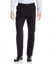 Dockers Men's Big & Tall Signature Khaki Pleated Pant, Black/Stretch, 50x30