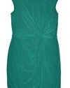 Lauren Ralph Lauren Women's Ruched Sheath Dress Green 18