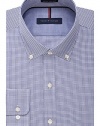 Tommy Hilfiger Men's Non Iron Slim Fit Check Button Down Collar Dress Shirt