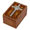 Confirmed in Christ Wood Finish Small Confirmation Jewelry Keepsake Box