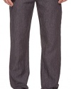 Perry Ellis Men's Drawstring Linen Pants Slate 1 Pants