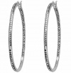 925 Silver Sterling Hoop Earrings Women Iolite , Tanzanite Gemstone Great Beauty Jewelry