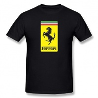 Ferrari Cars Logo Emblem Men's Cotton T-Shirt XXX-Large