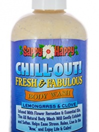 Chill Out! Organic Body Wash- Feel Your Stress and Overwhelming Life Drift Away with this Unique Formula of Natural Flower Remedies and Essential Oils- Lemongrass & Clove (8 oz.)