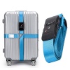BlueCosto (Sky-Blue) TSA Lock Adjustable Heavy Duty Cross Luggage Strap Suitcase Travel Bag Belt