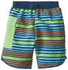 i play. Baby & Toddler Boys' Striped Pocket Trunks with Built-In Swim Diaper