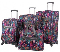 Lily Bloom 4 Piece Luggage Collection With Spinner Wheels For Woman (Wildwoods)