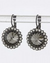 TRENDY FASHION JEWELRY CRYSTAL LINED ROUND EARRINGS BY FASHION DESTINATION